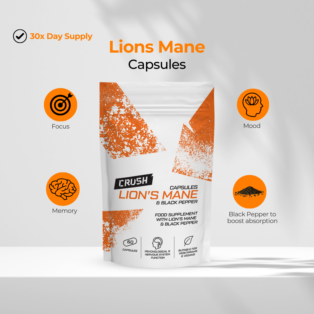 Lions Mane Capsules | Boost Cognitive Function | Focus & Memory